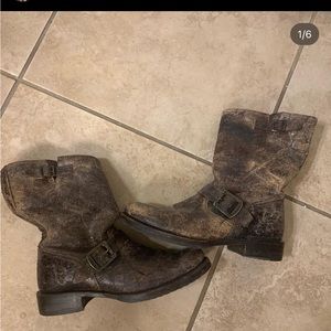 Frye moto boots
